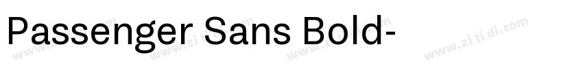 Passenger Sans Bold字体转换